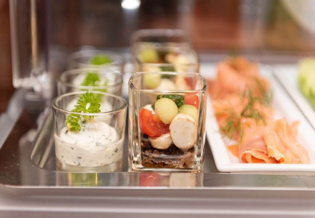 Kleine Gerichte im Glas