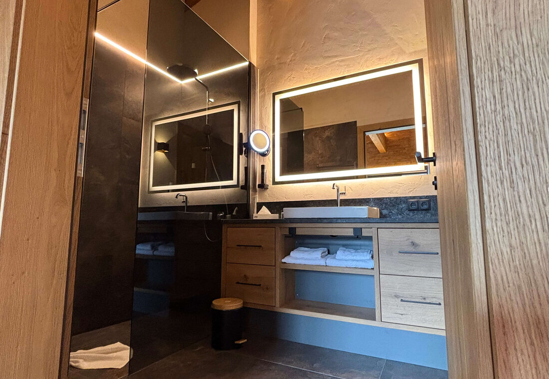 Badezimmer in der Rooftopsuite