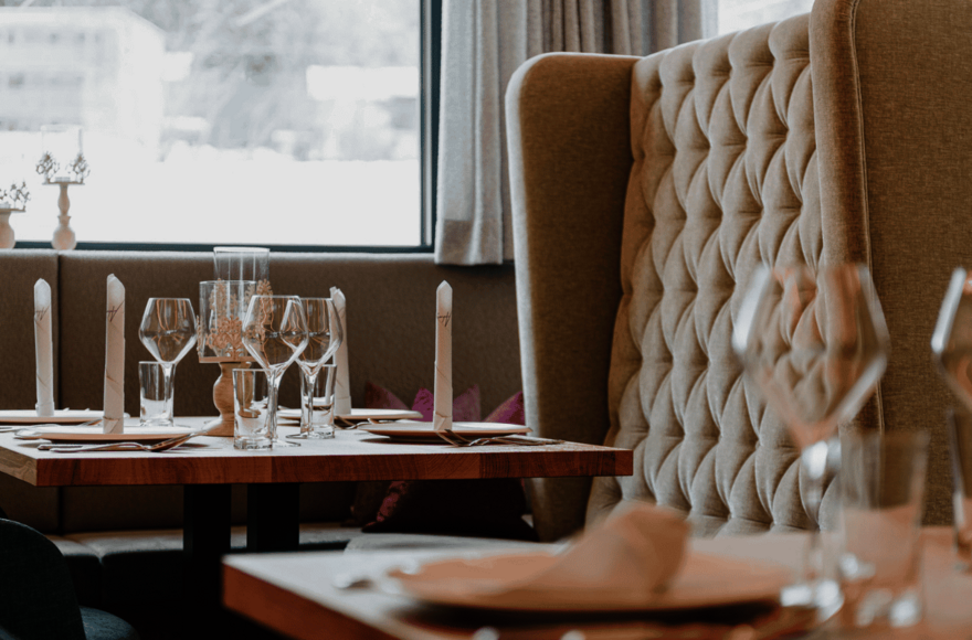 Tafel im Restaurant