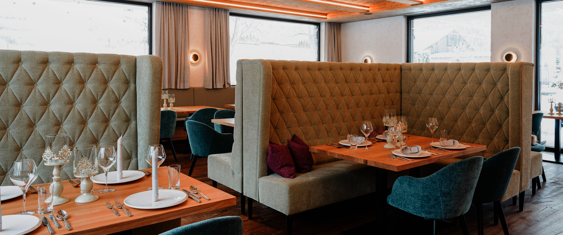 Gedeckte Tisch im Restaurant