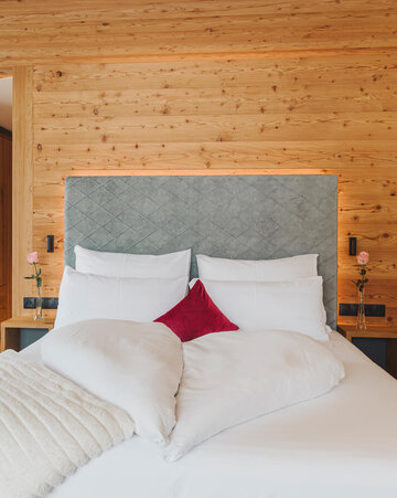 Doppelbett in der Juniorsuite