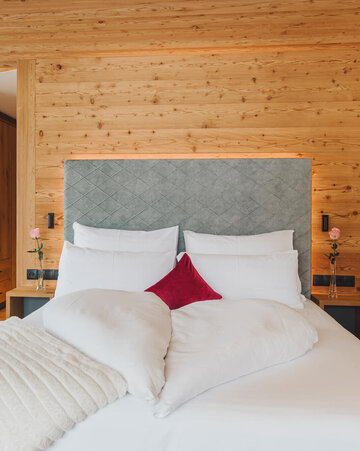 Doppelbett in der Juniorsuite